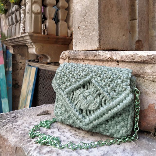 DIY Patrón De Macramé Bolso De Mano Sisak
