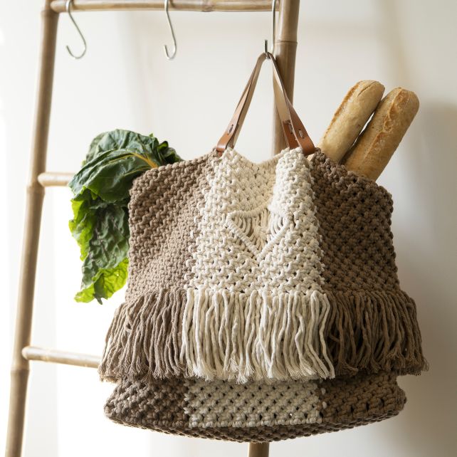DIY Patrón De Macramé Bolsa Isola Boho