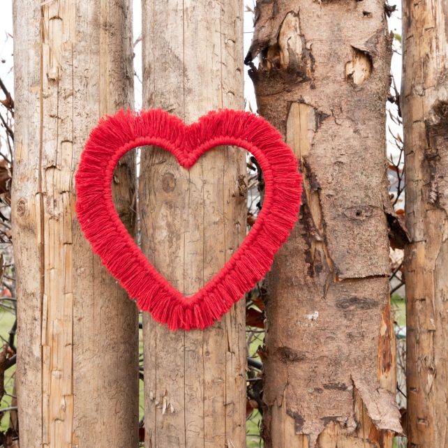 DIY Makramee-Set Wandbehang Heart & Love